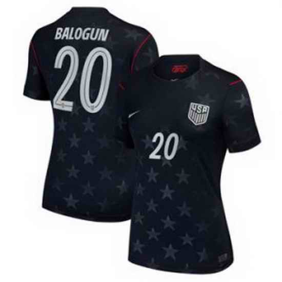 Women 20Folarin Balogun USMNT 2026 Stadium Replica Jersey   3